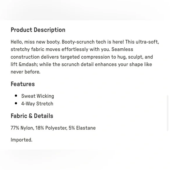 Fabletics Seamless Scrunch Black Shadow Blooms Legging Short | XS | NWT | 🌟Rare🌟 - Picture 11 of 11